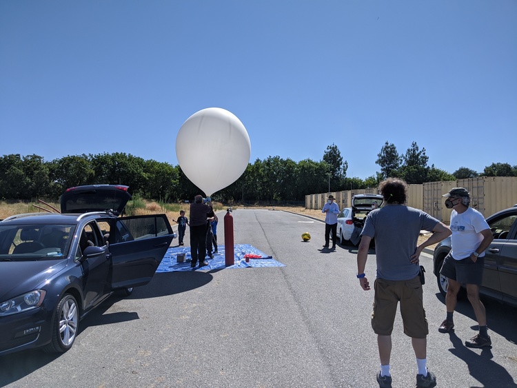 Filling the balloon