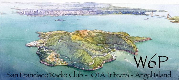 SFRC Angel Island QSL card