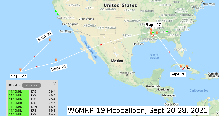 WSPR.rocks map overview