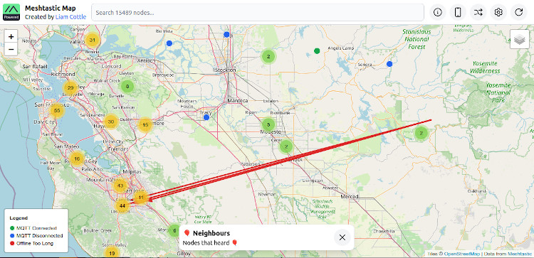 Meshtastic ground communications path