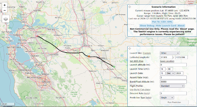 Flight prediction from the night before