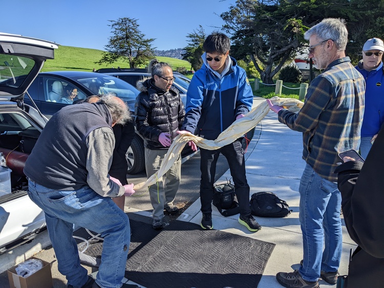 Unrolling of the Kaymont 1500 gram balloon